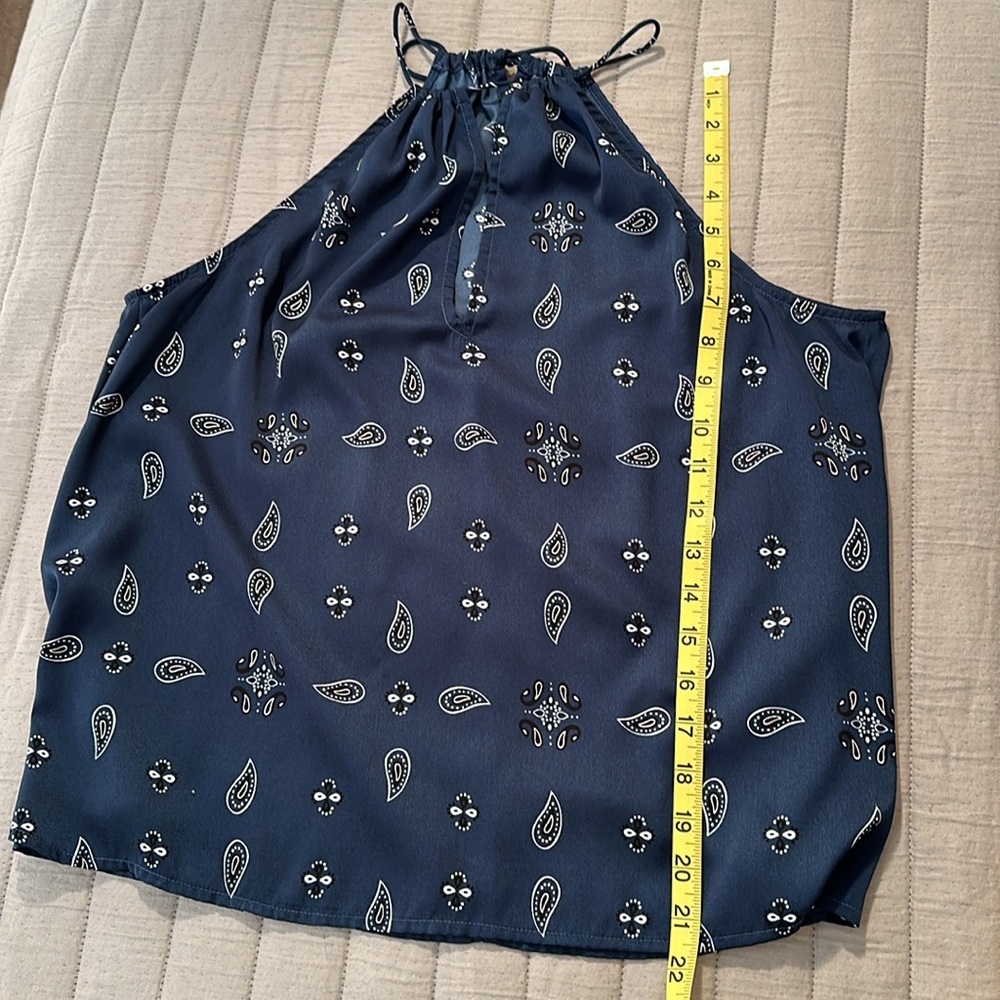 The Fifth Label, blue paisley sexy blouse top - Picture 8 of 10